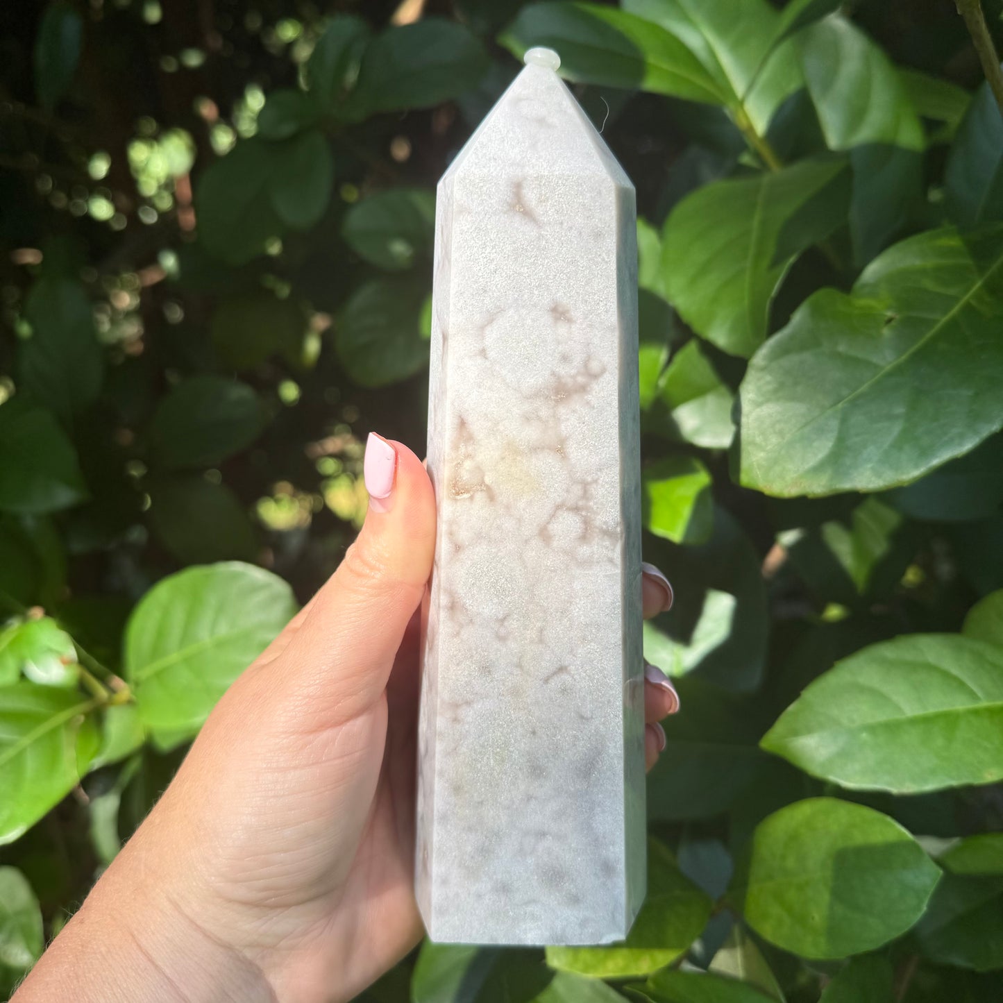 Pink Amethyst Crystal Tower