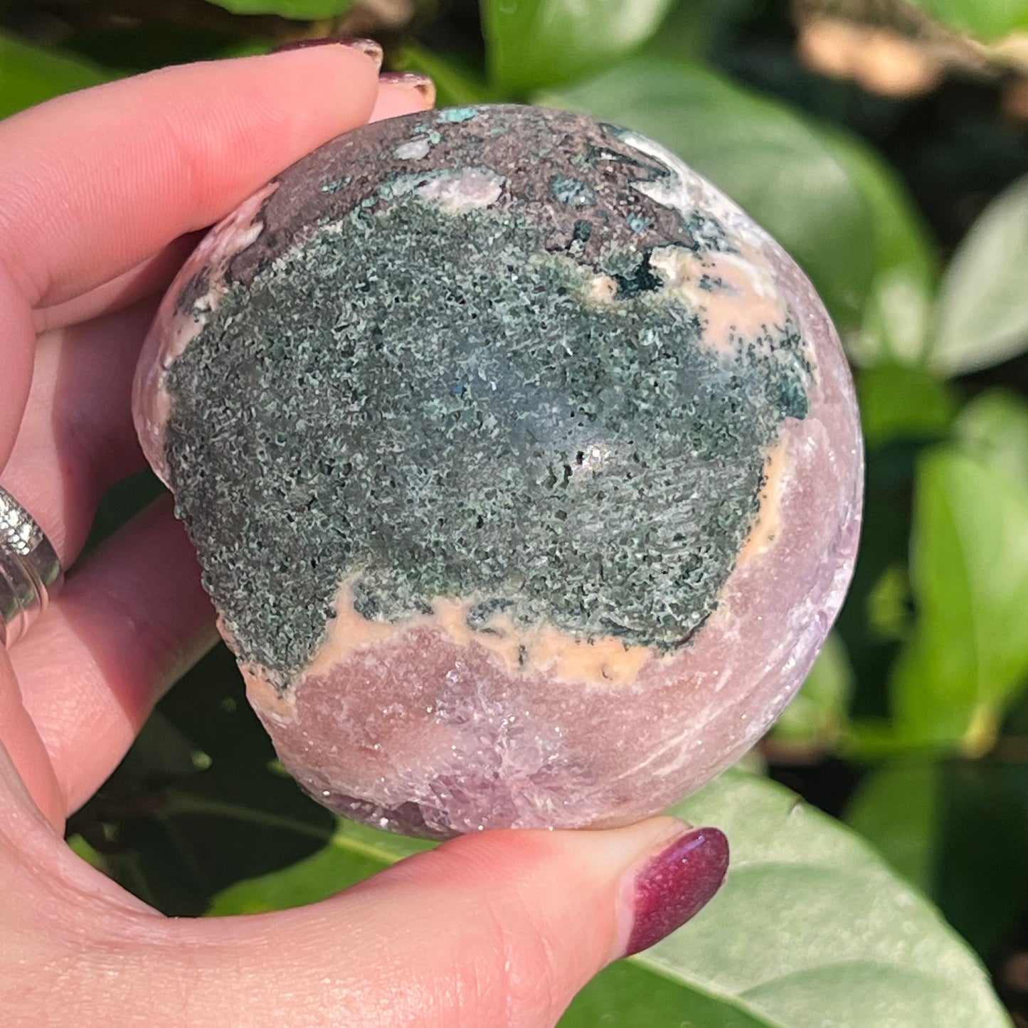 Incredible Druzy Pink Amethyst Crystal Sphere