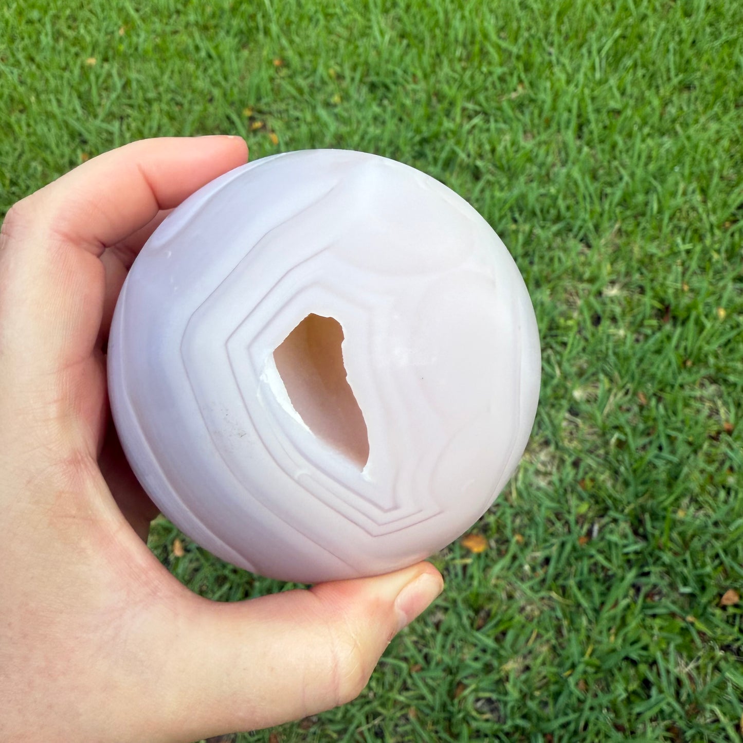 Natural Pink Jelly Crystal Sphere