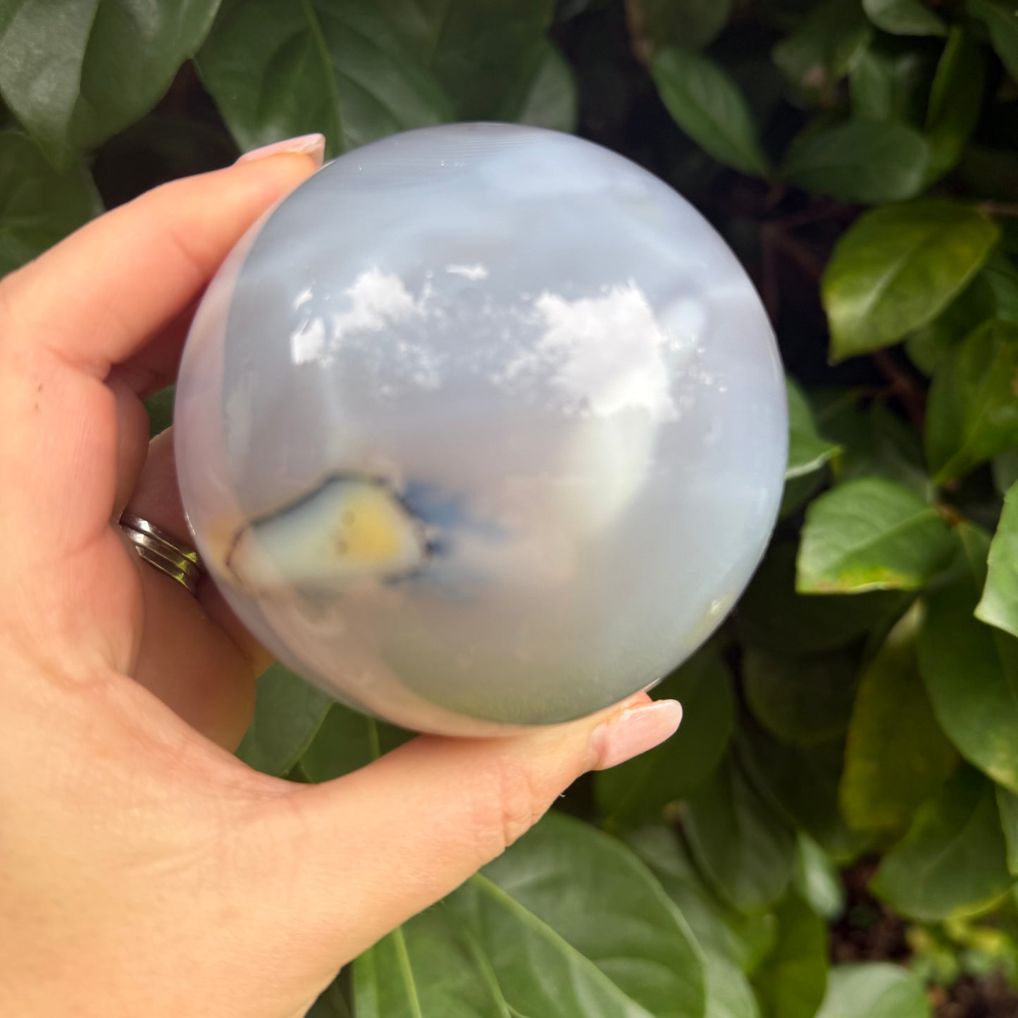 Jelly Agate Crystal Sphere