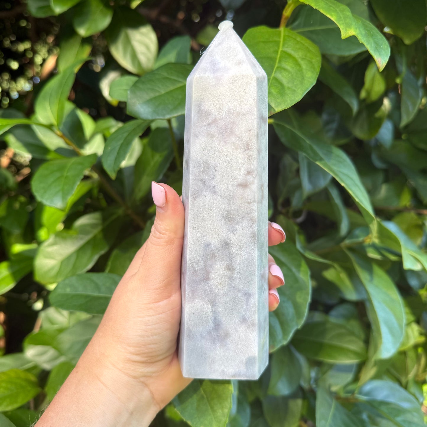 Pink Amethyst Crystal Tower