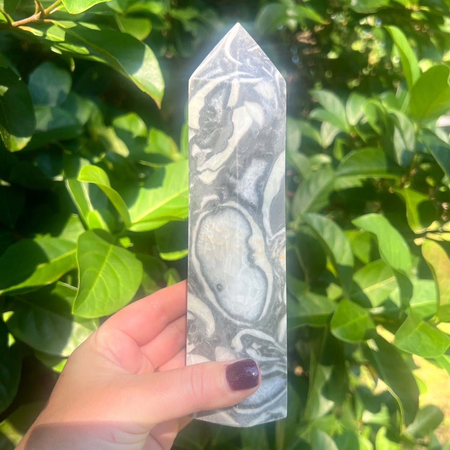 Thousand Eye Jasper Crystal Tower