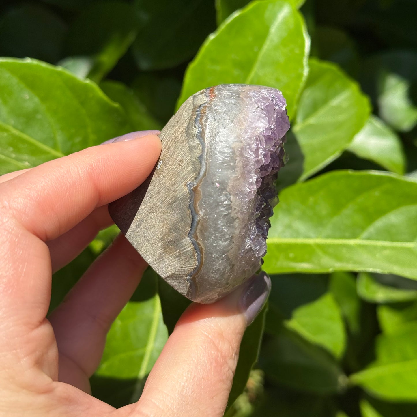 Amethyst Crystal Egg Carving