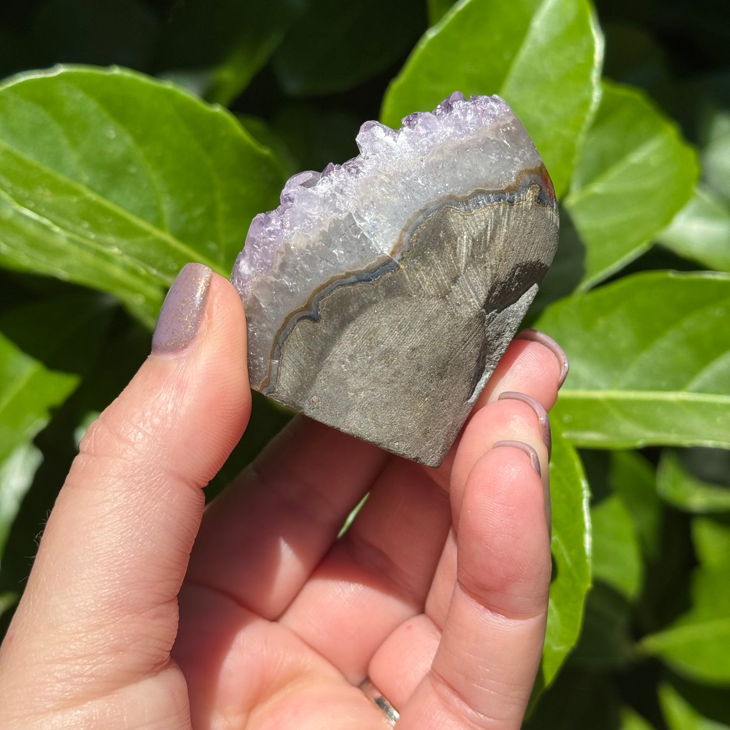 Amethyst Crystal Egg Carving