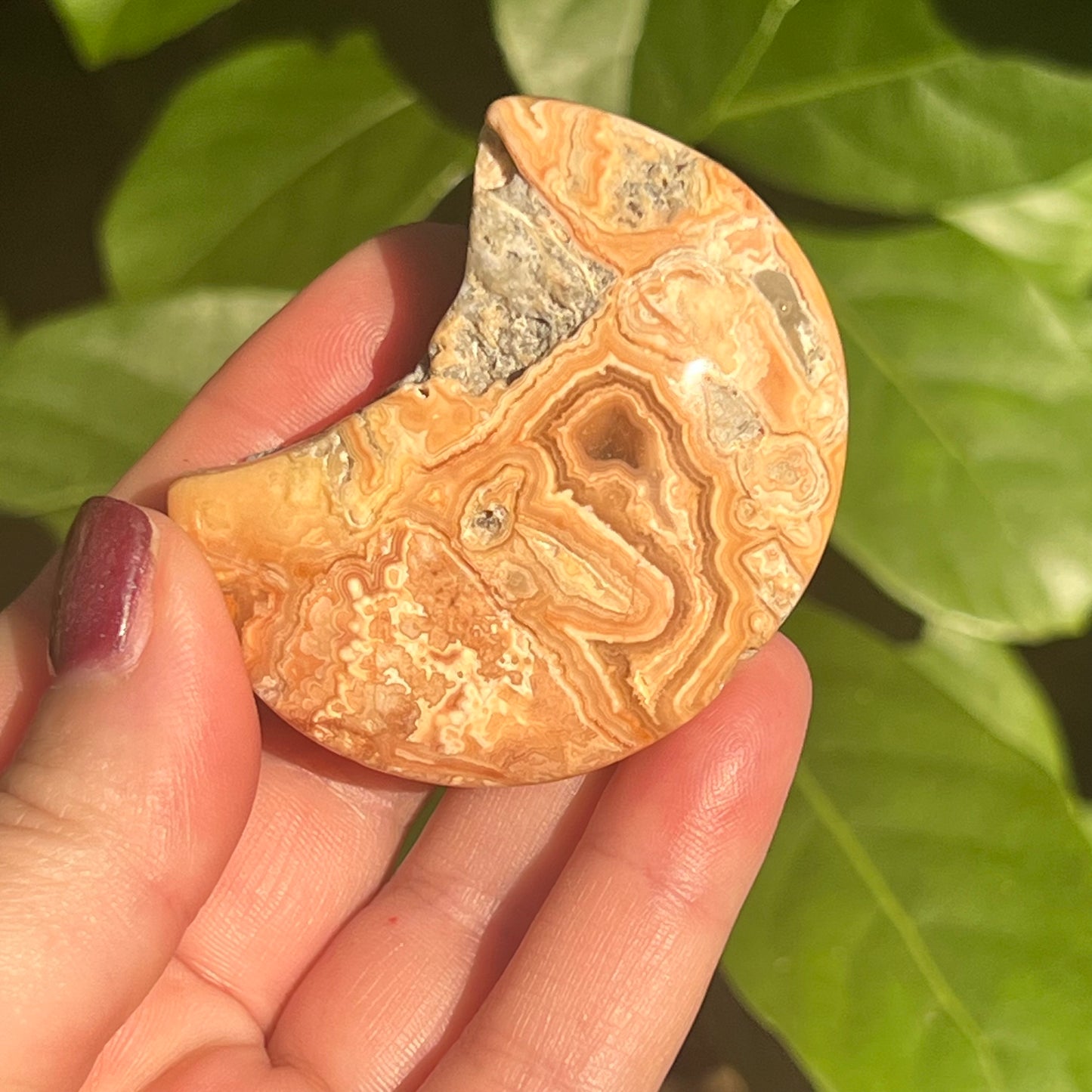 Crazy Lace Crystal Moon Carving