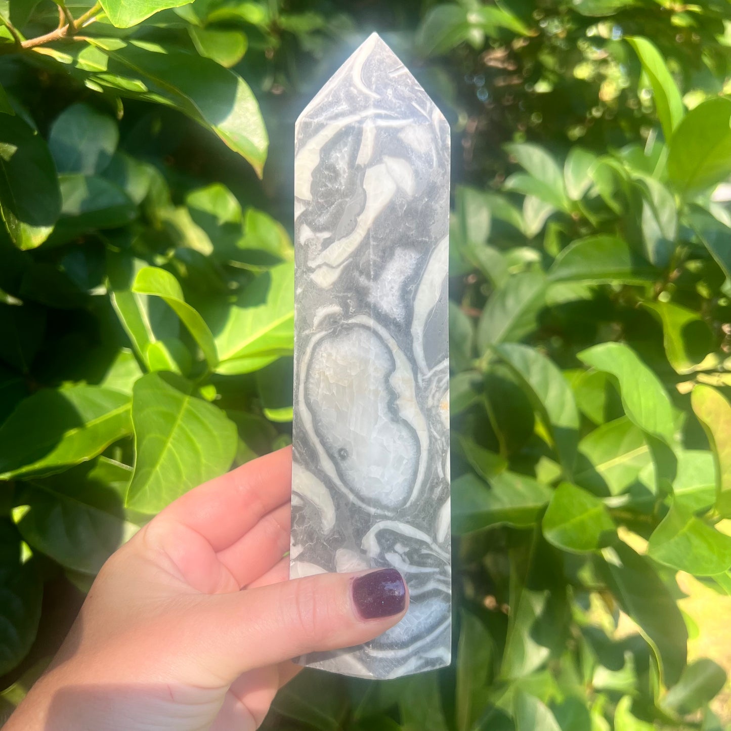 Thousand Eye Jasper Crystal Tower