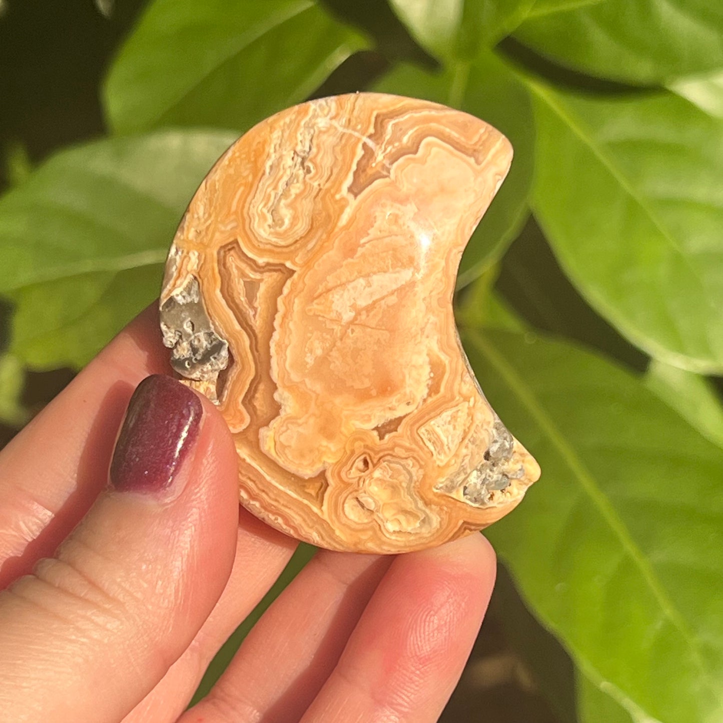 Crazy Lace Crystal Moon Carving