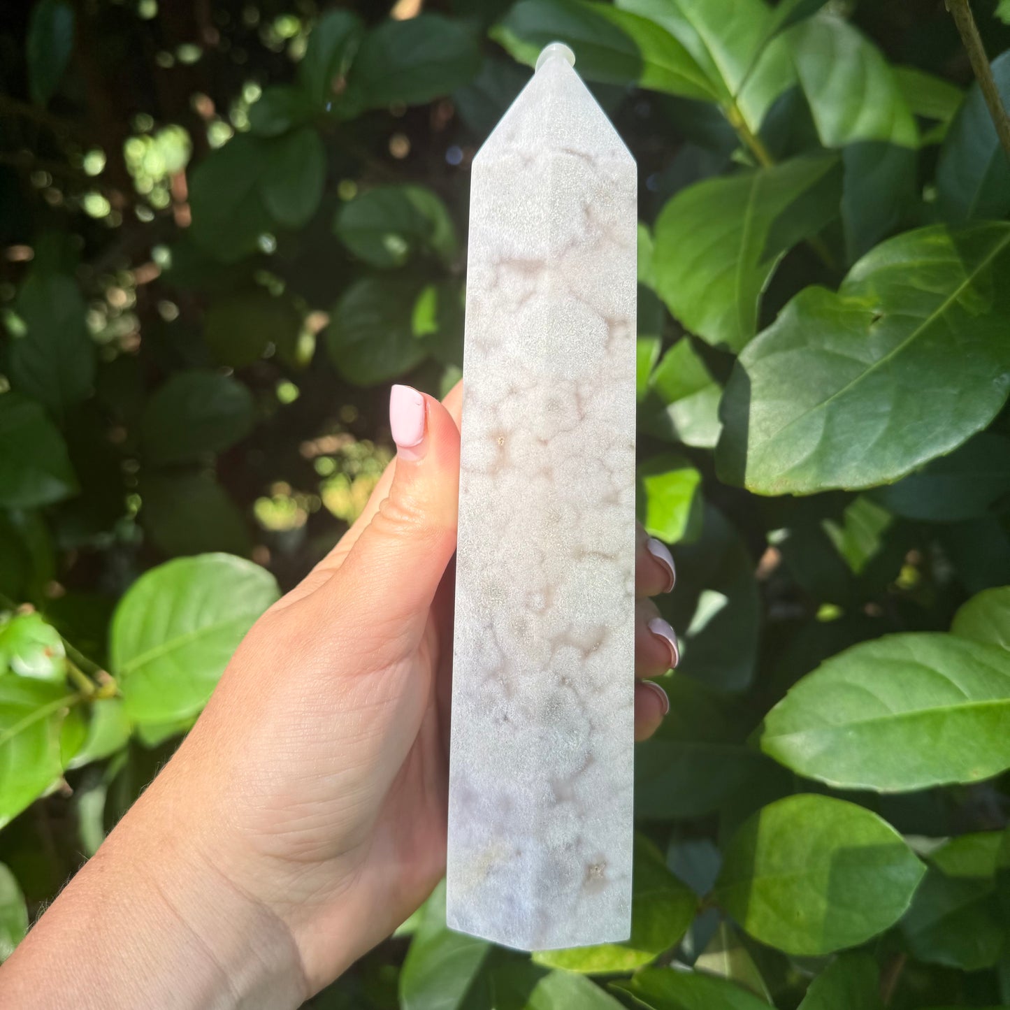 Pink Amethyst Crystal Tower