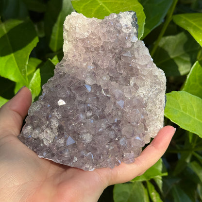 Chunky Ameythyst Crystal Carving