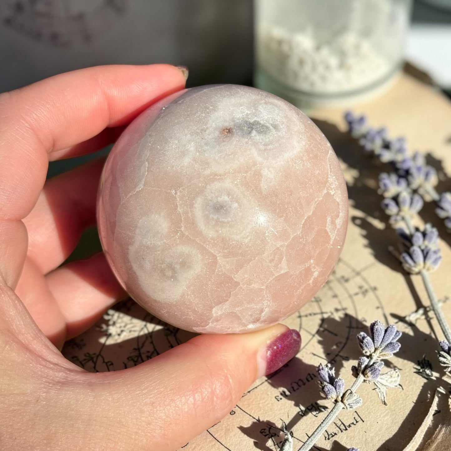 Pink Amethyst Crystal Sphere