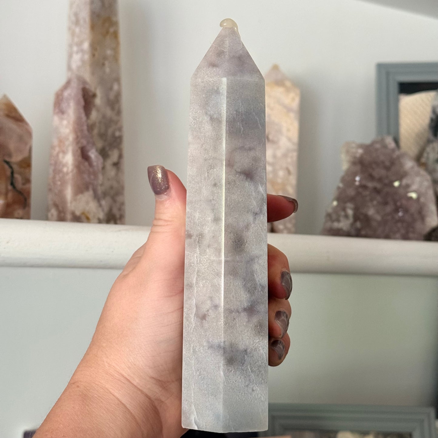 Pink Amethyst Crystal Tower