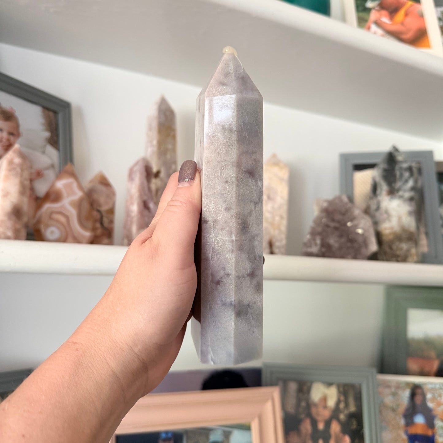 Pink Amethyst Crystal Tower