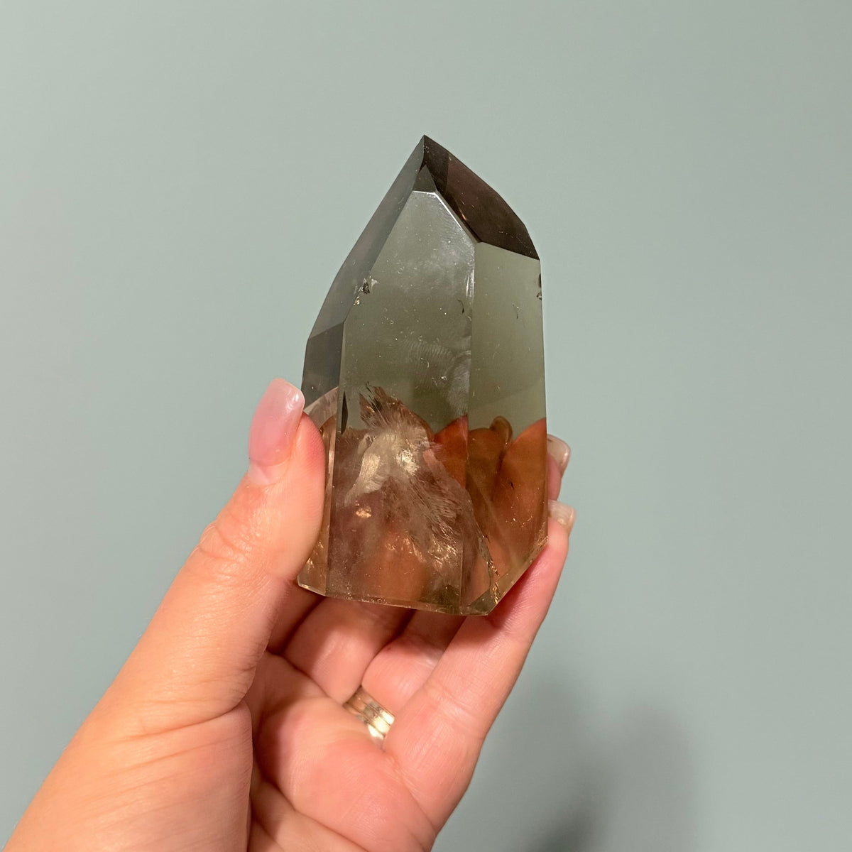 Smoky Quartz Polished Freeform Crystal Point