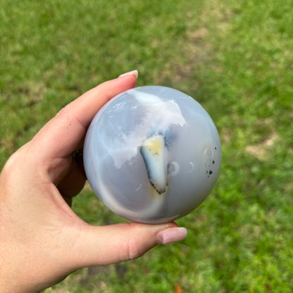 Jelly Agate Crystal Sphere