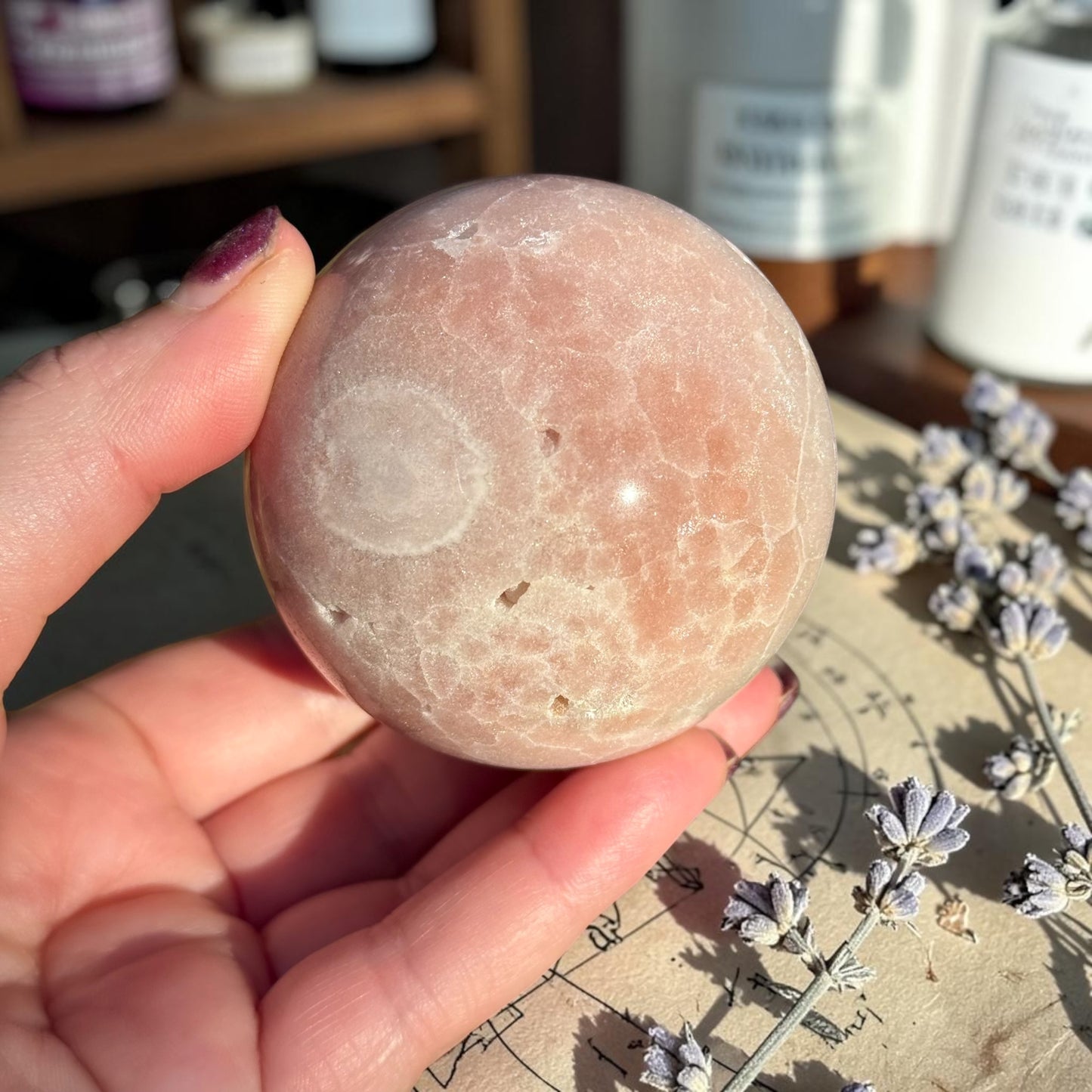 Pink Amethyst Crystal Sphere