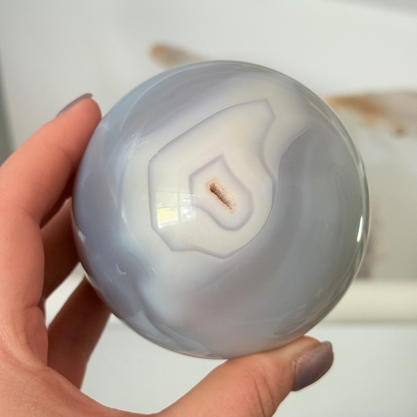 Druzy Jelly Agate Crystal Sphere