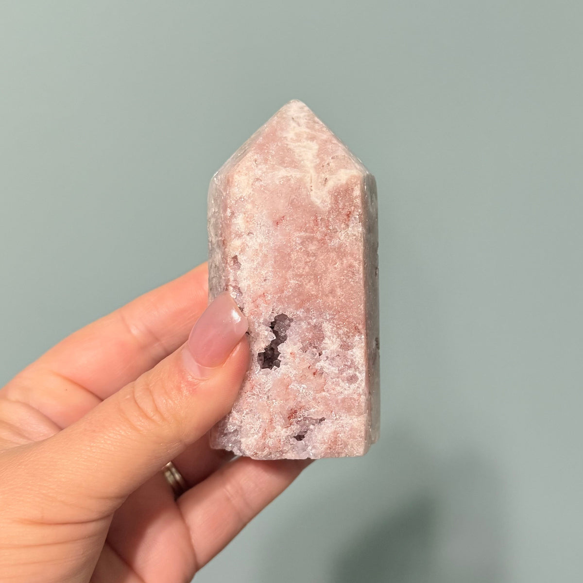 Pink Amethyst Crystal Tower