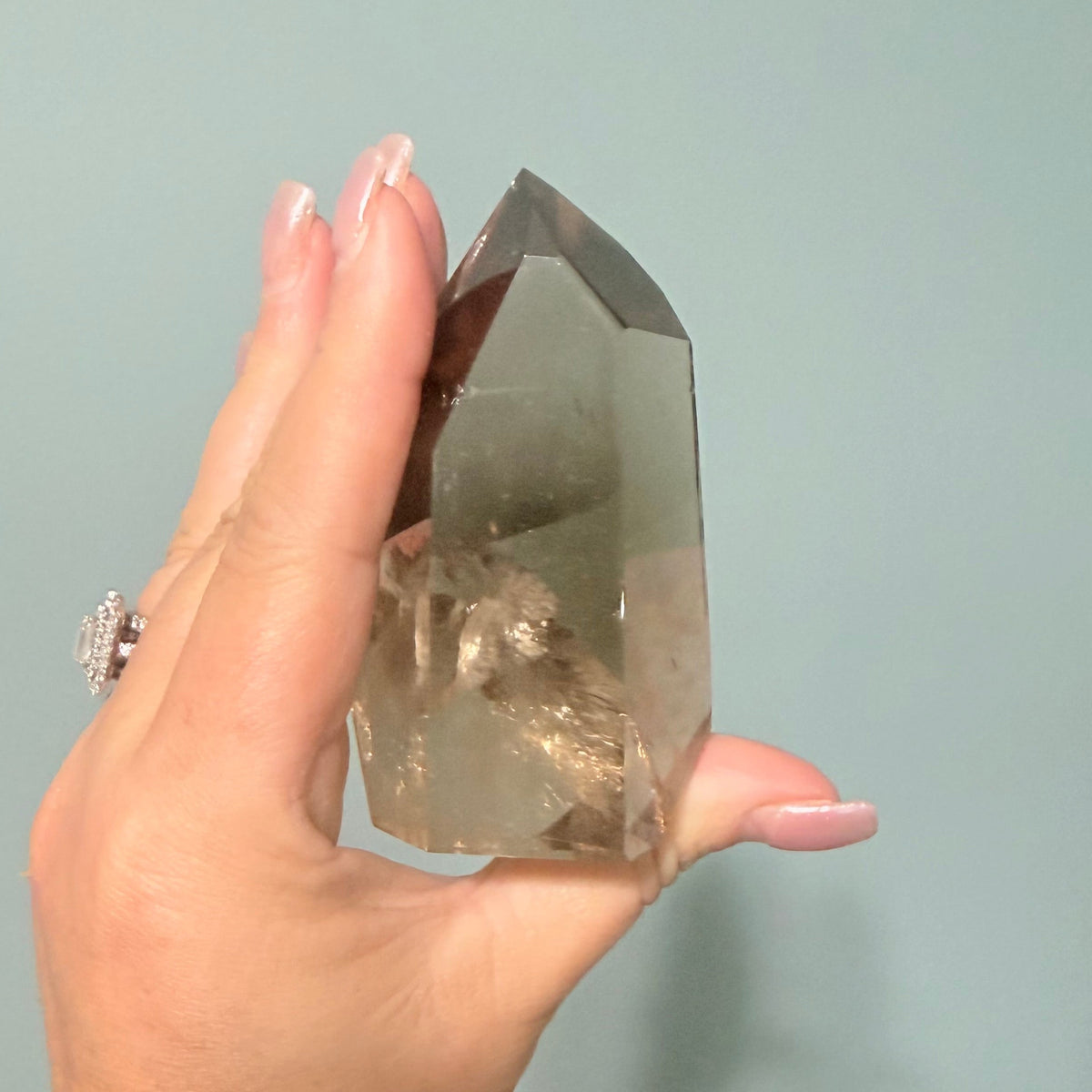 Smoky Quartz Polished Freeform Crystal Point