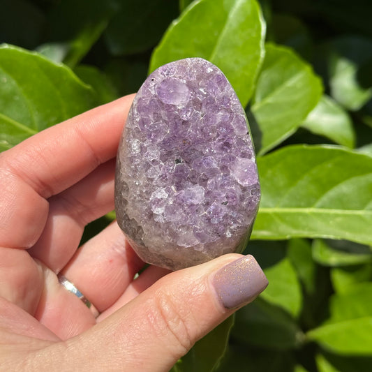 Amethyst Crystal Egg Carving
