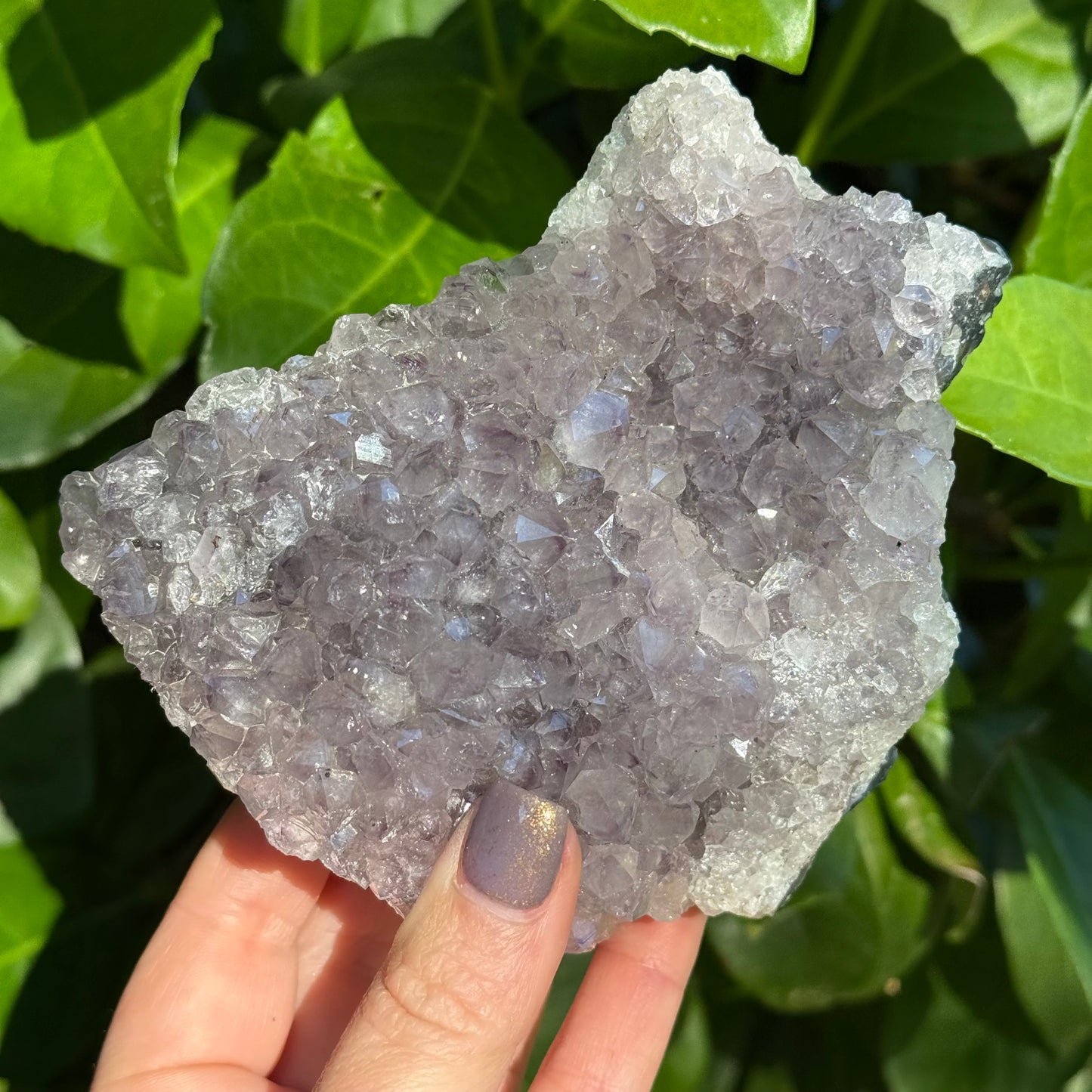 Chunky Ameythyst Crystal Carving