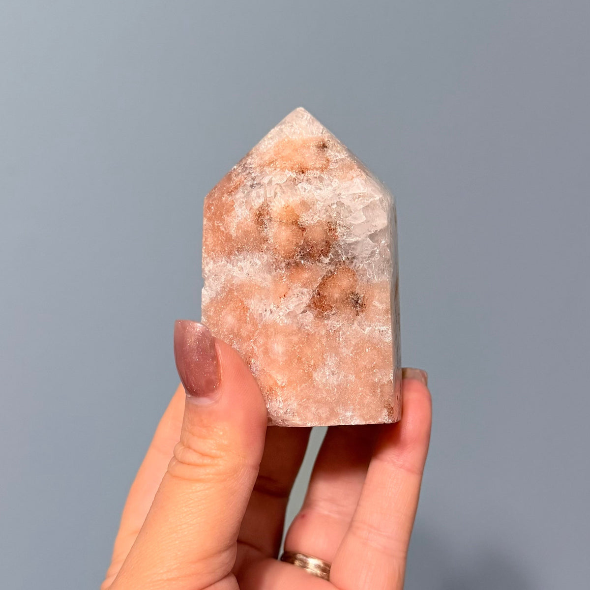 Chunky Pink Amethyst Crystal Tower