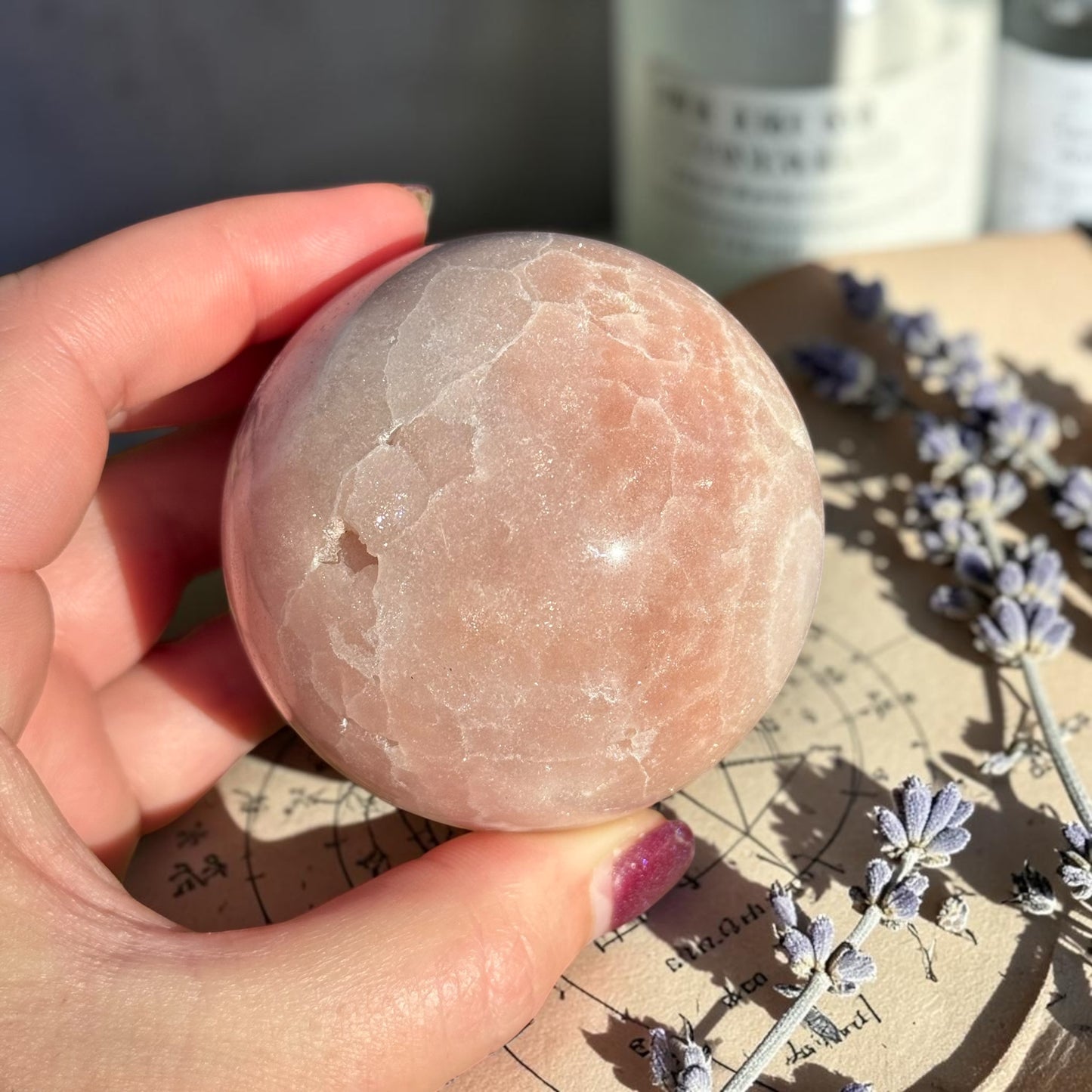 Pink Amethyst Crystal Sphere
