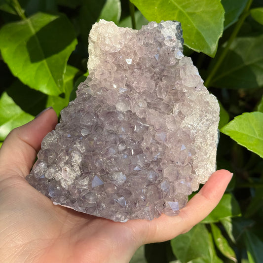 Chunky Ameythyst Crystal Carving