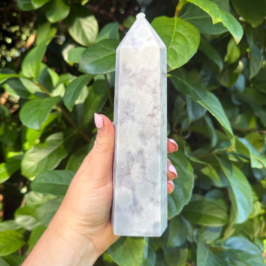 Pink Amethyst Crystal Tower
