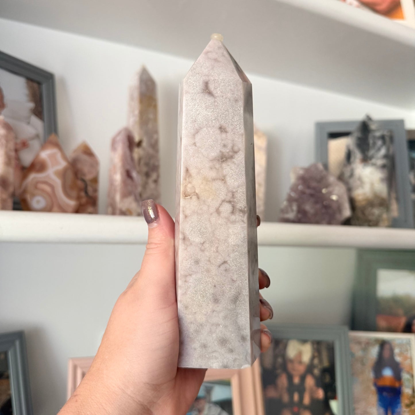 Pink Amethyst Crystal Tower