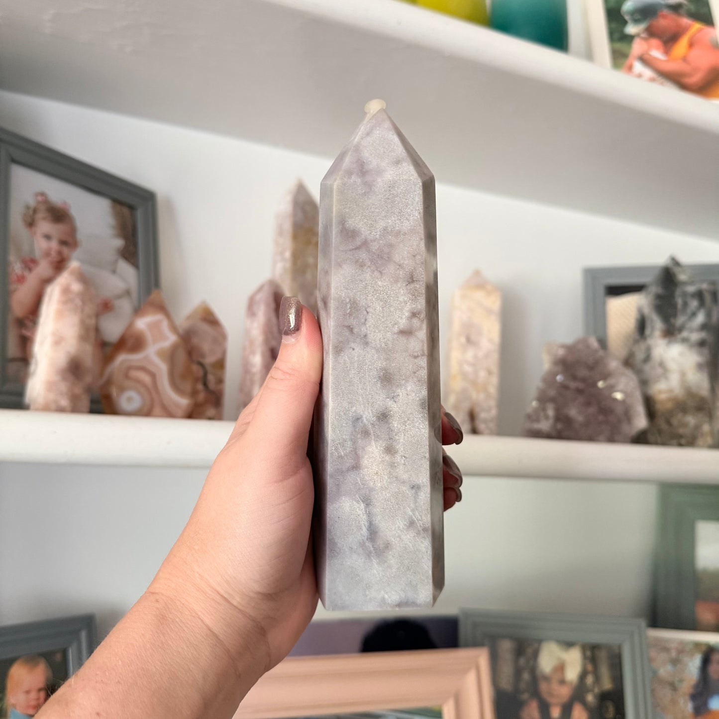 Pink Amethyst Crystal Tower