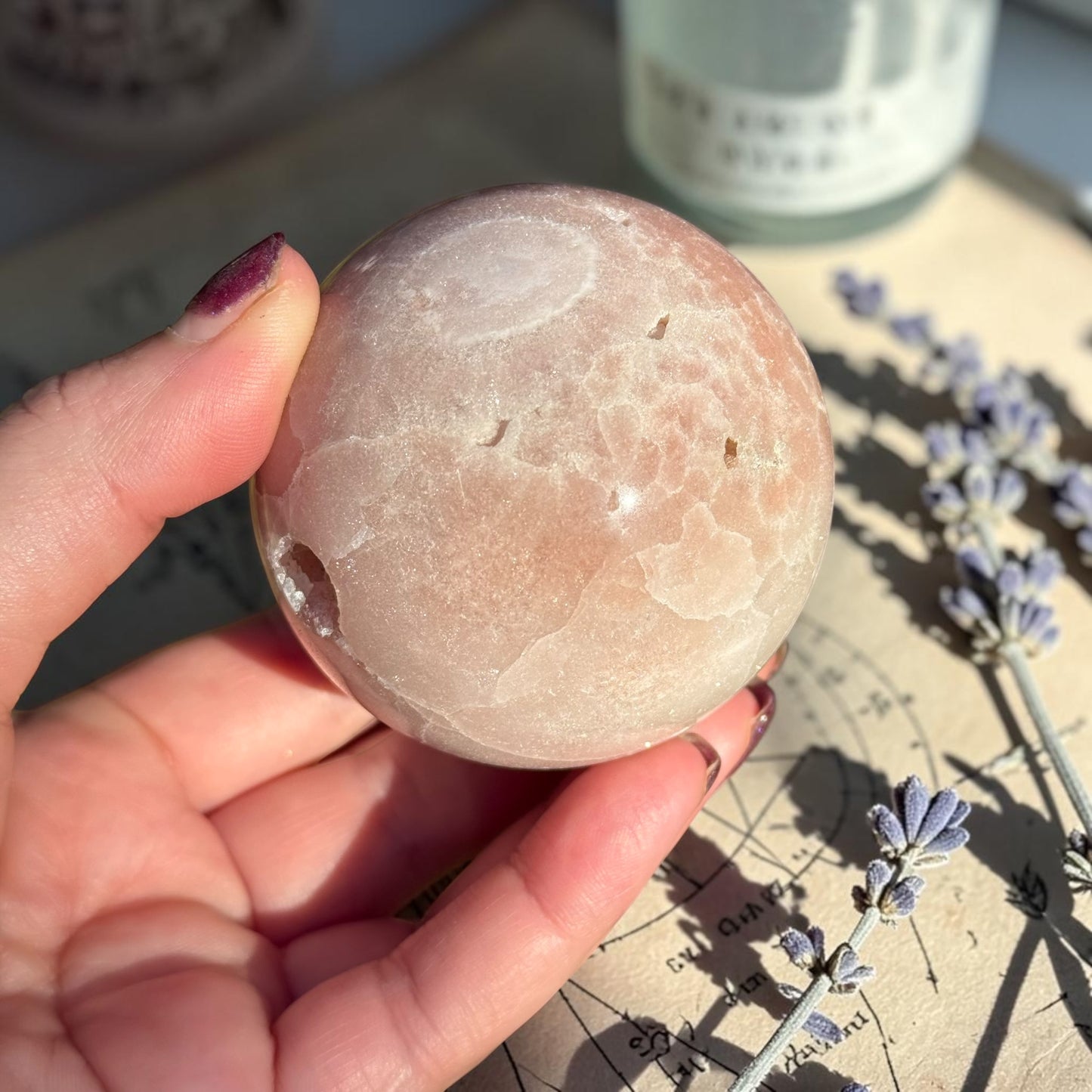 Pink Amethyst Crystal Sphere