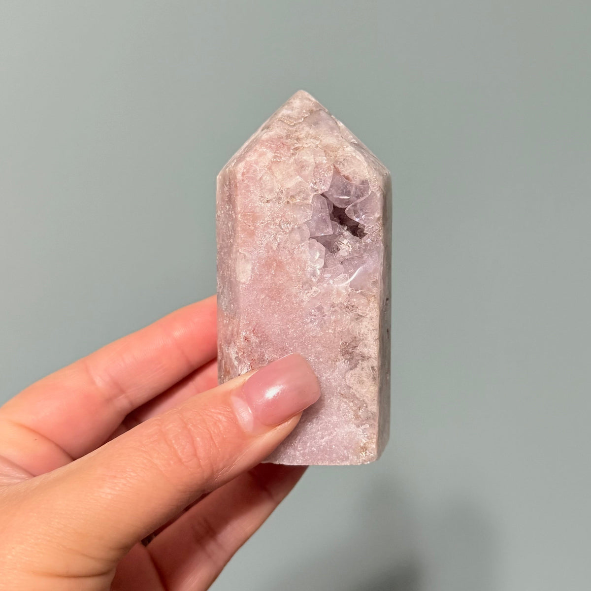 Pink Amethyst Crystal Tower