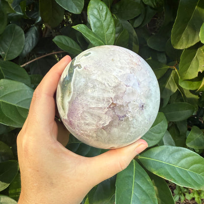 Moss Agate Crystal Sphere