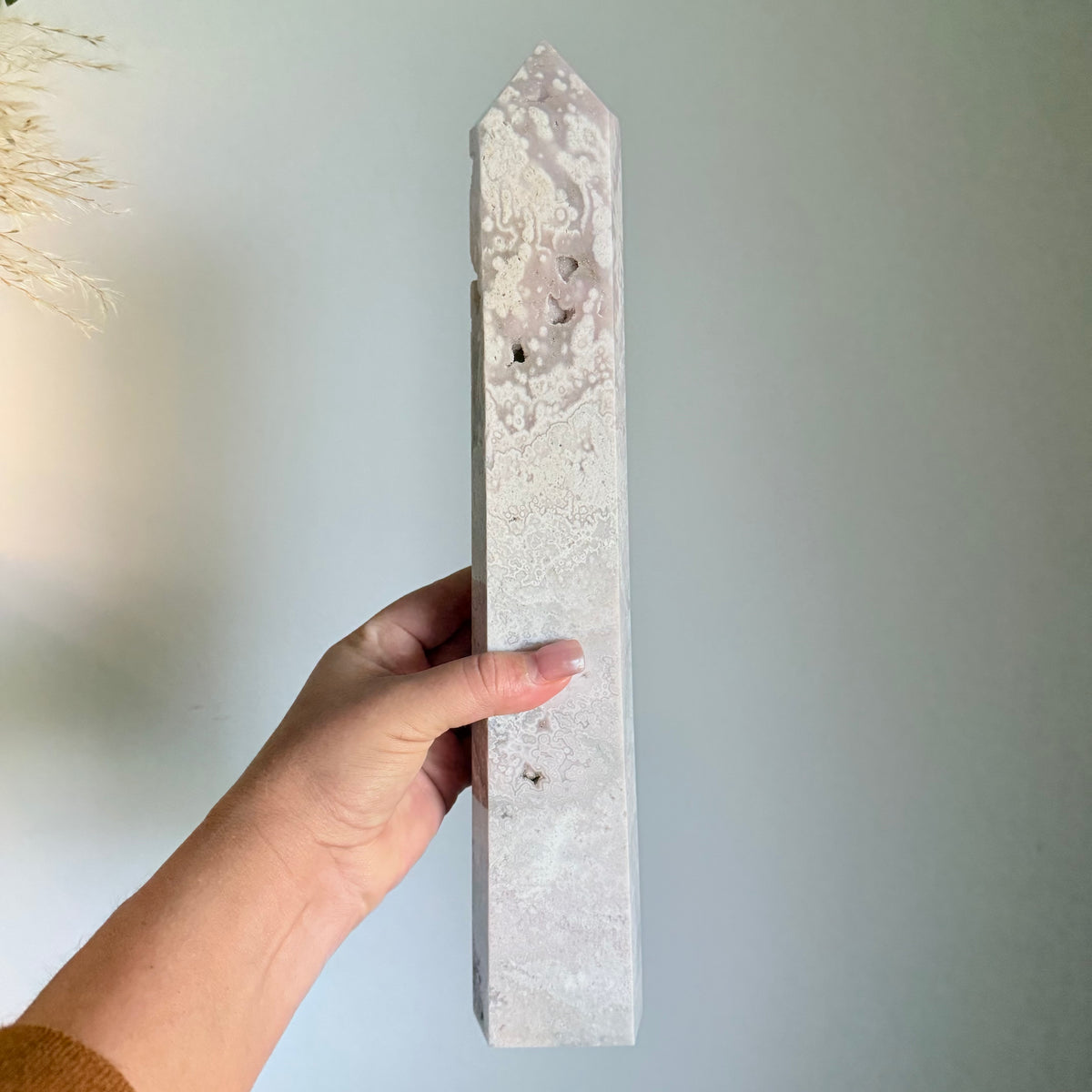 Pink Amethyst Druzy Crystal Tower
