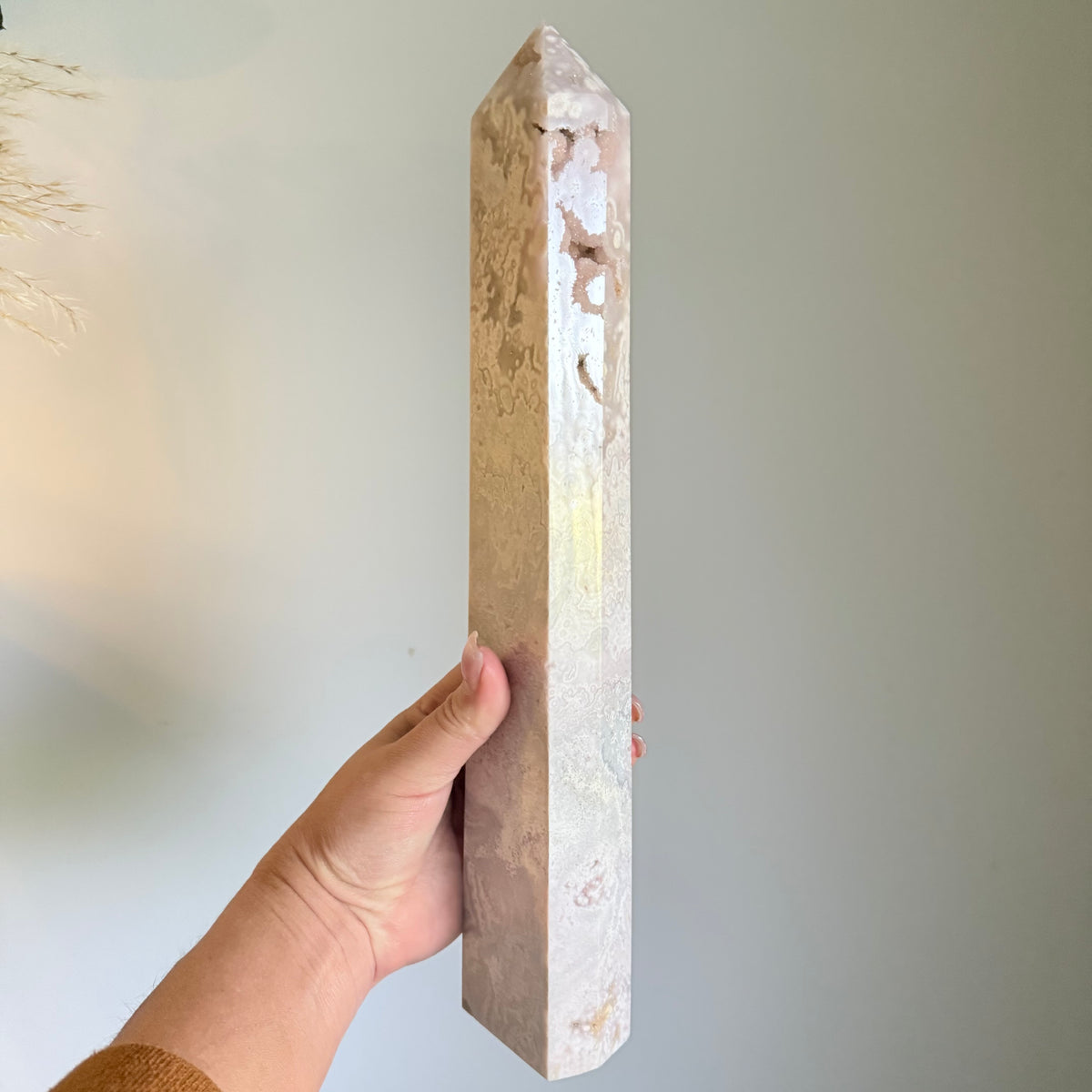 Pink Amethyst Druzy Crystal Tower