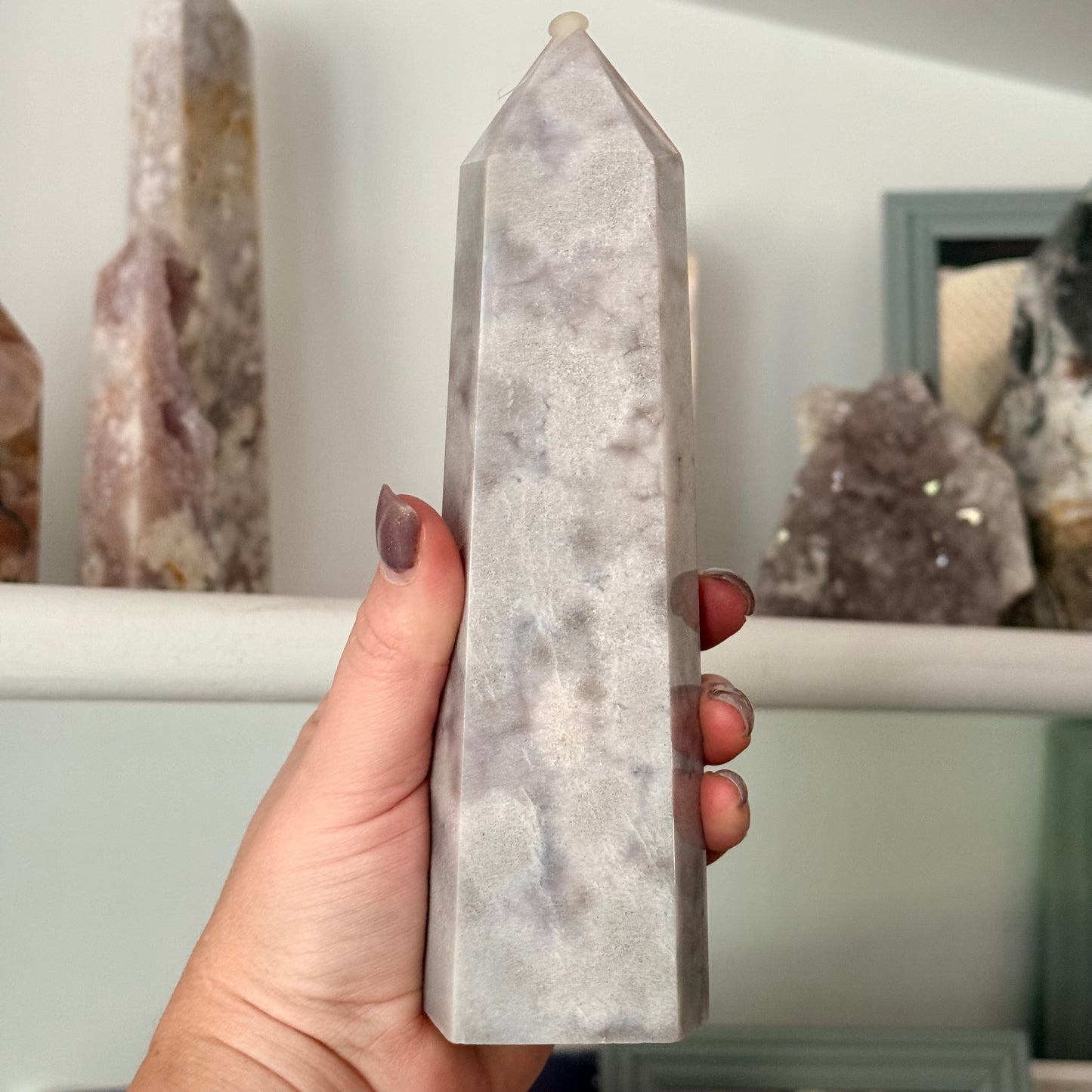 Pink Amethyst Crystal Tower