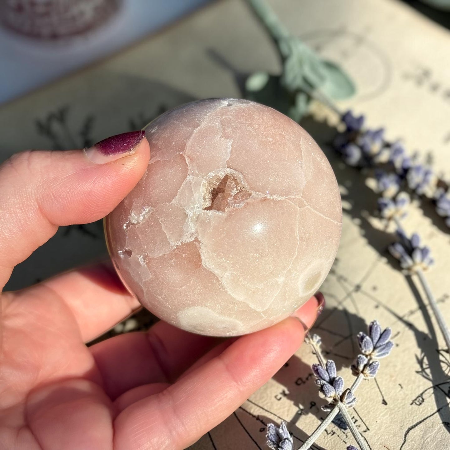 Pink Amethyst Crystal Sphere