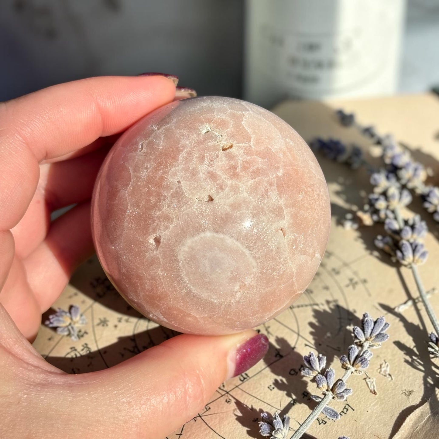 Pink Amethyst Crystal Sphere
