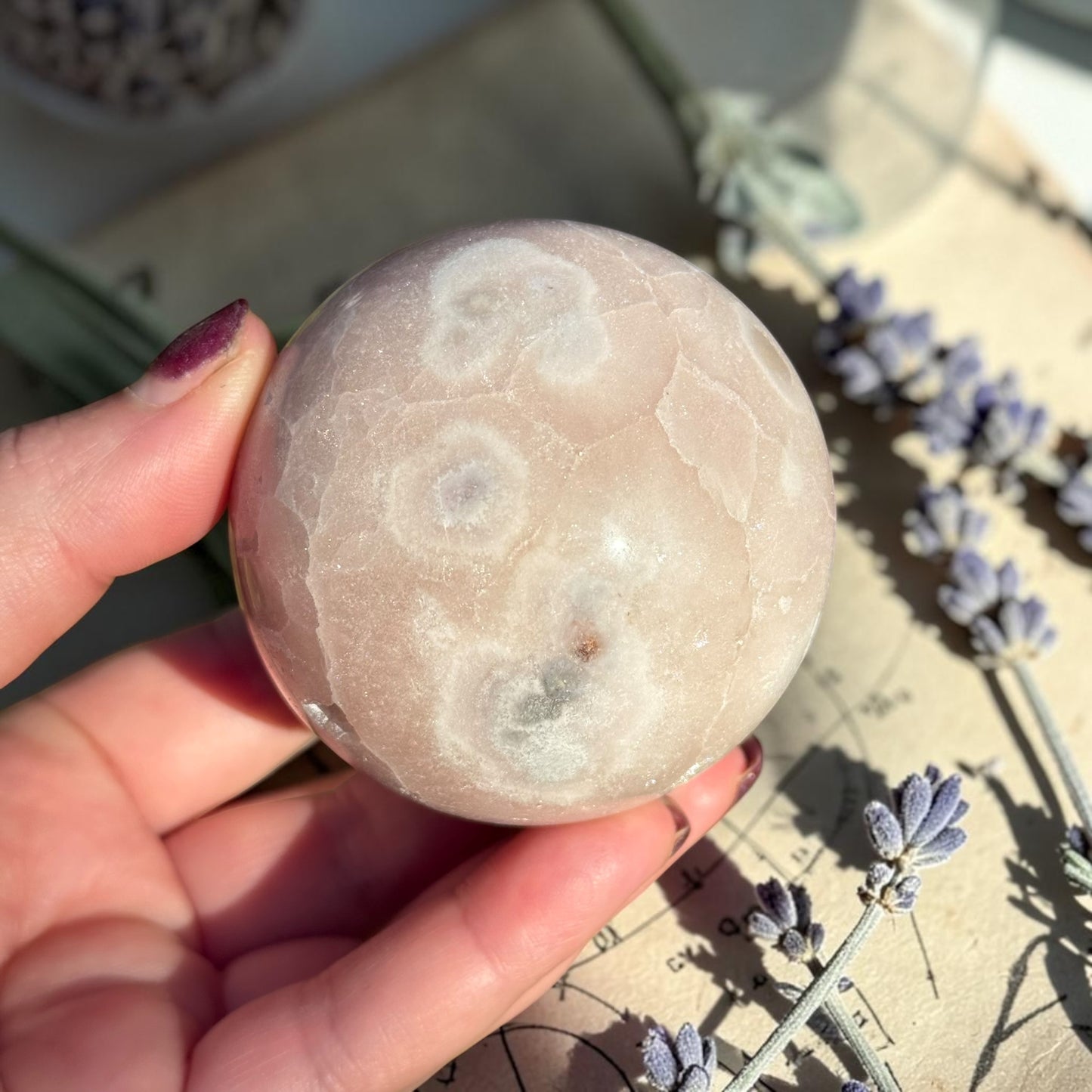 Pink Amethyst Crystal Sphere