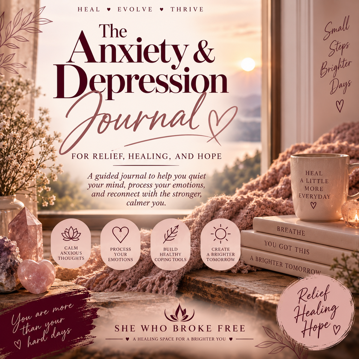 She Who Broke Free- Anxiety & Depression Journal