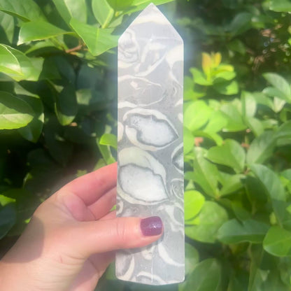 Thousand Eye Jasper Crystal Tower