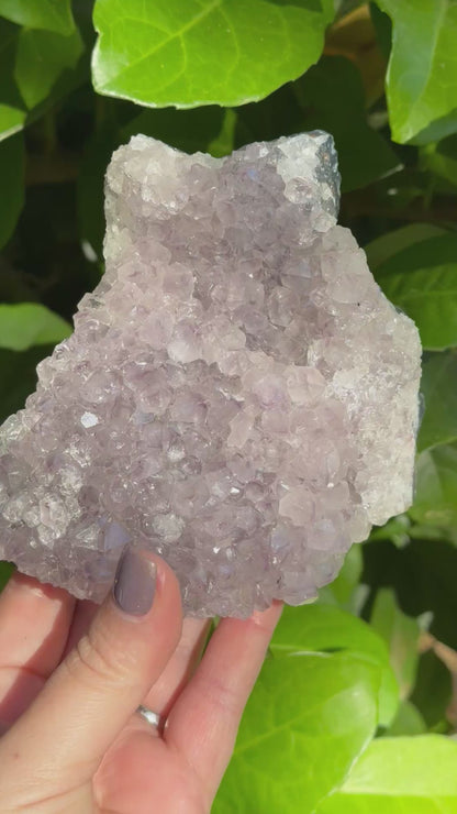 Chunky Ameythyst Crystal Carving