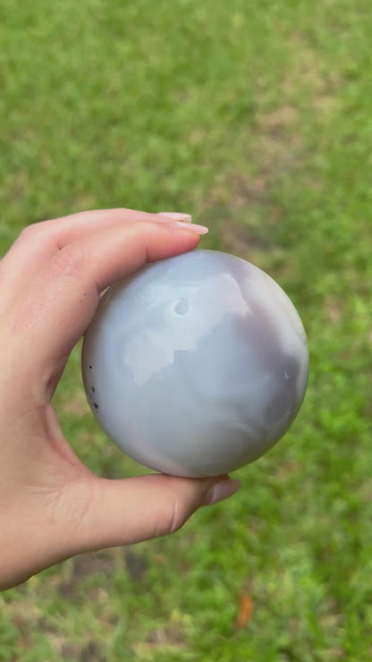 Jelly Agate Crystal Sphere